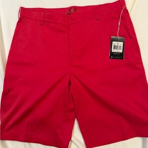 Nike Golf Standard DriFit Coolong Red Men's Shorts Sz 34 NWT 11”